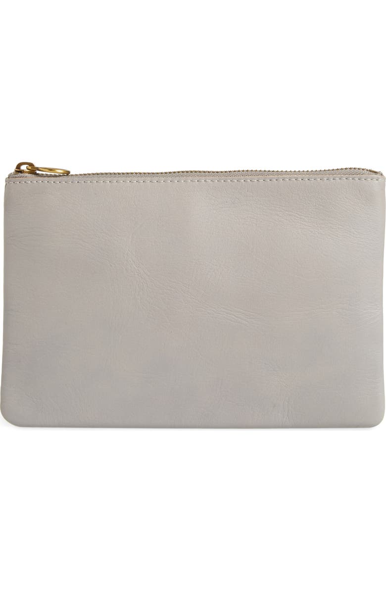 Madewell The Leather Pouch Clutch, Main, color,