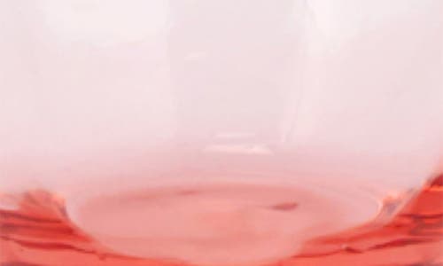 Vietri Hibiscus Glass Vertical Fluted Medium Vase In Pink