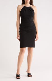 Eliza J Pleated Sleeveless Dress
