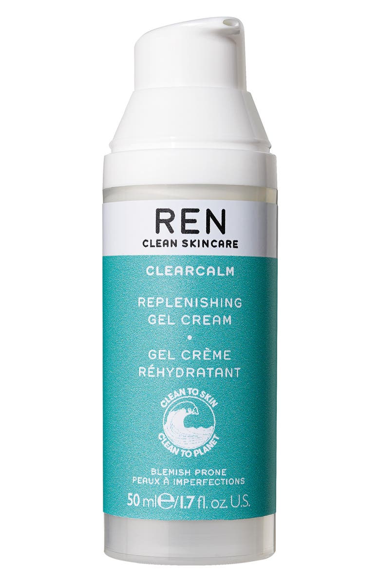 REN Clean Skincare ClearCalm Replenishing Gel Cream, Alternate, color, 
