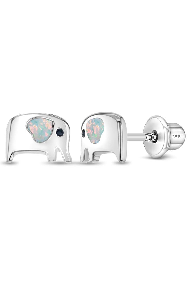 Gentle Elephant Opal Earrings, Main, color, Opal