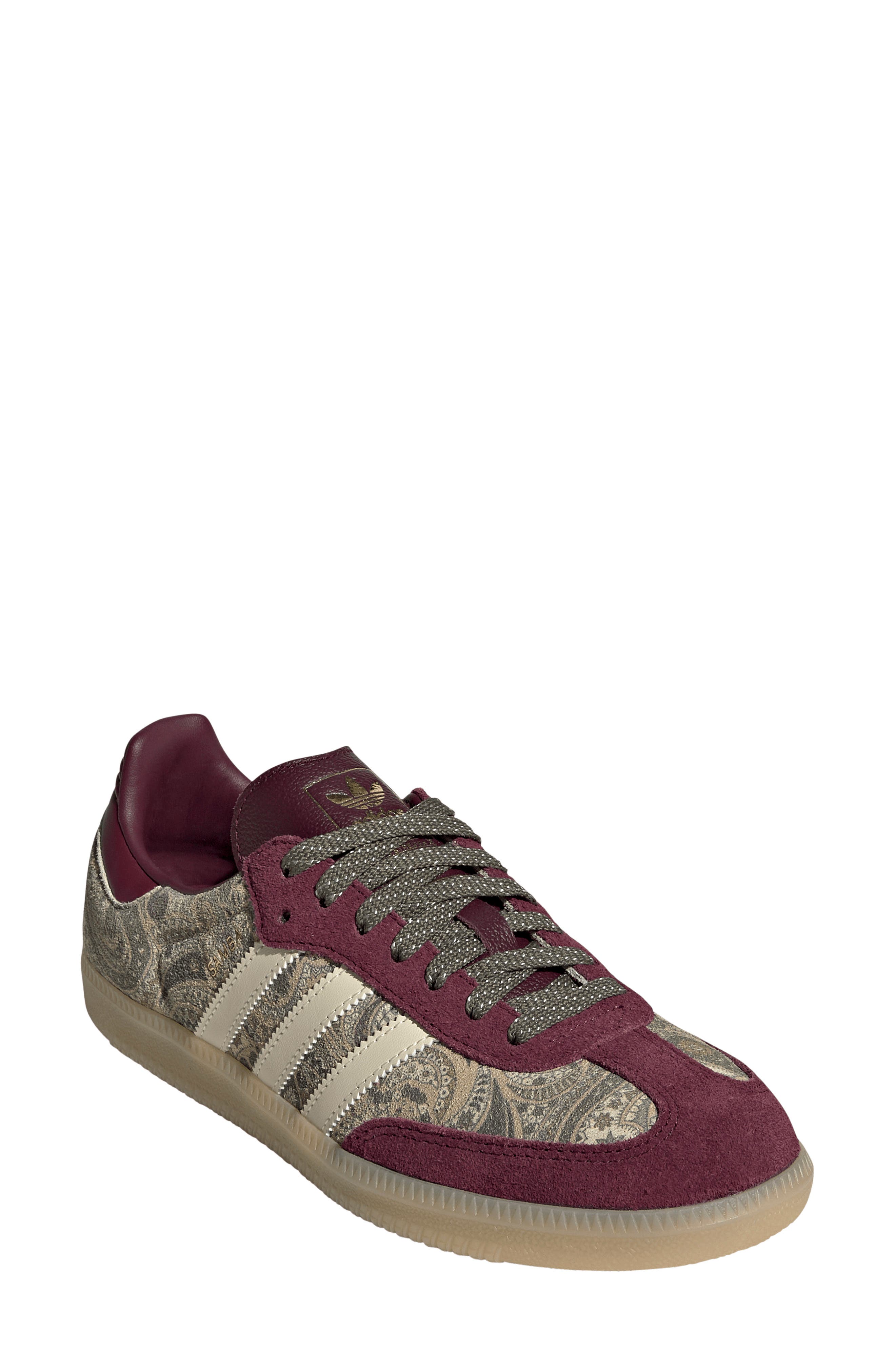 x Liberty London Samba Sneaker, Main, color, MAROON/VANILLA/OLIVE