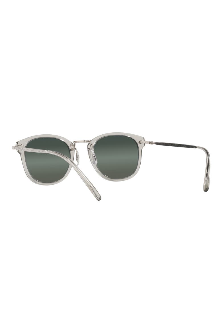 49mm Small Round Sunglasses, Alternate, color, BLACK DIAMOND / STEAL GRADIENT