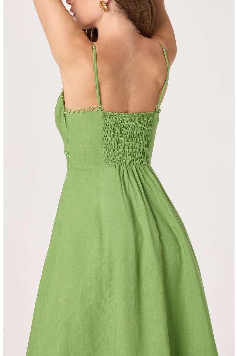 Christie Sleeveless A-Line Dress, Alternate, color, GREEN