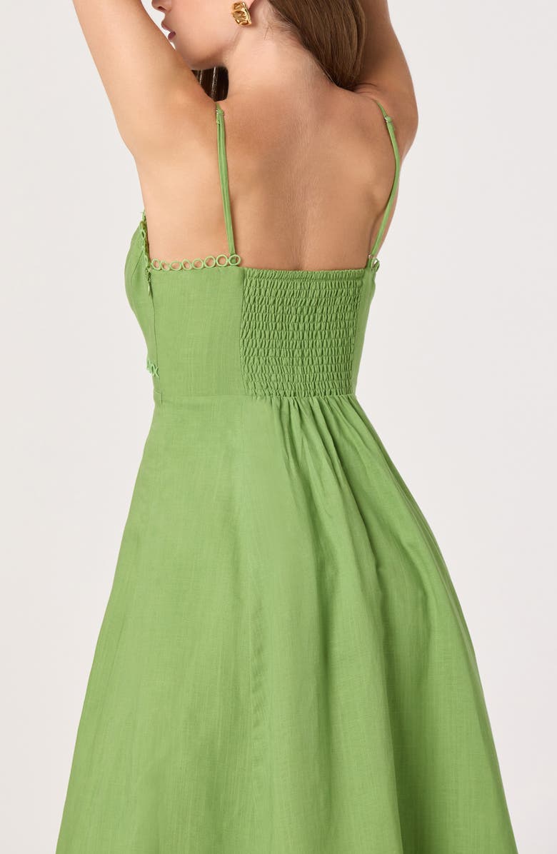 ASTR the Label Christie Sleeveless A-Line Dress, Alternate, color, Green