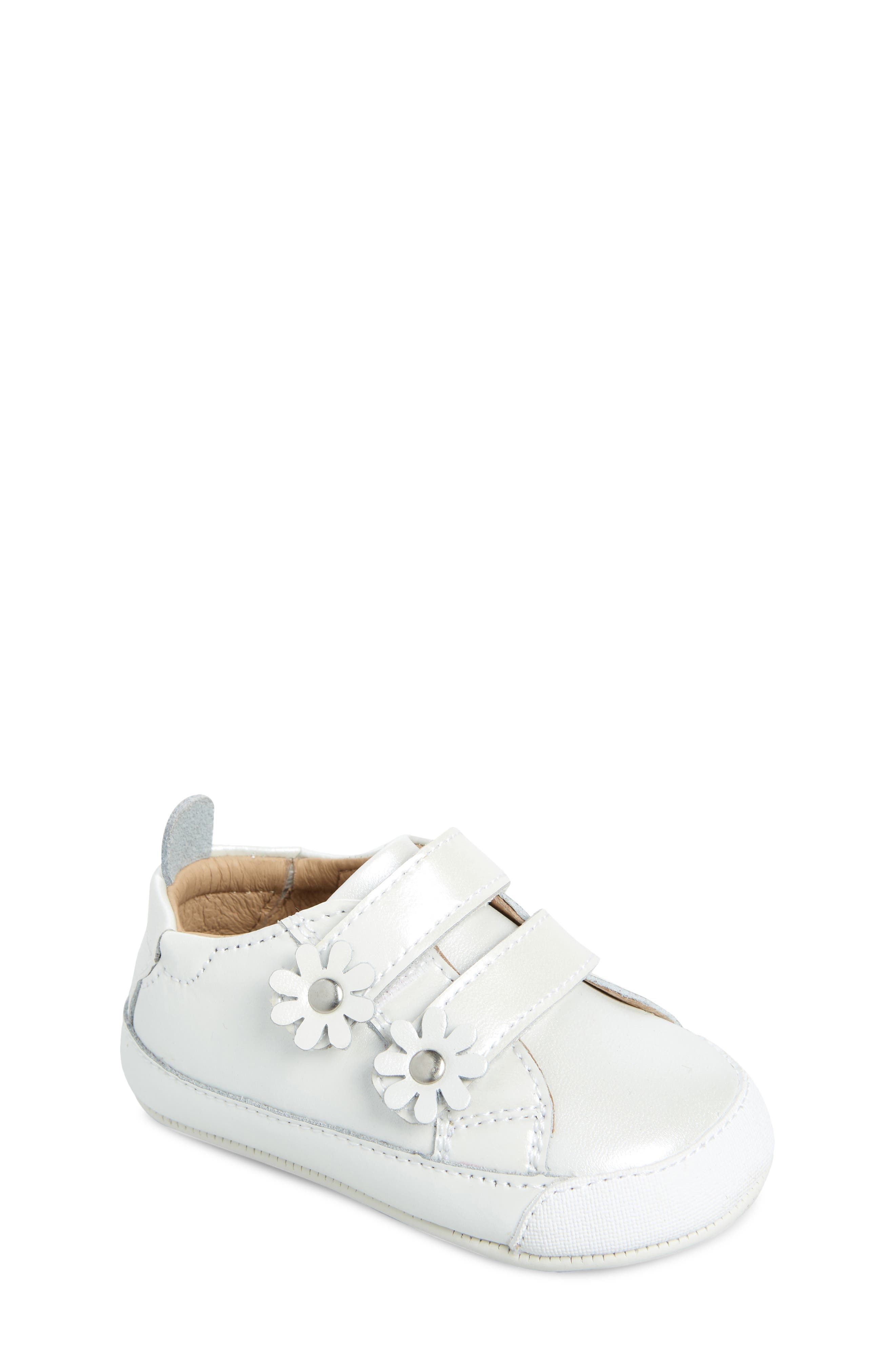 Kids' Flower Sneaker, Main, color, NACARDO BLANCO / BLANCO SOLE
