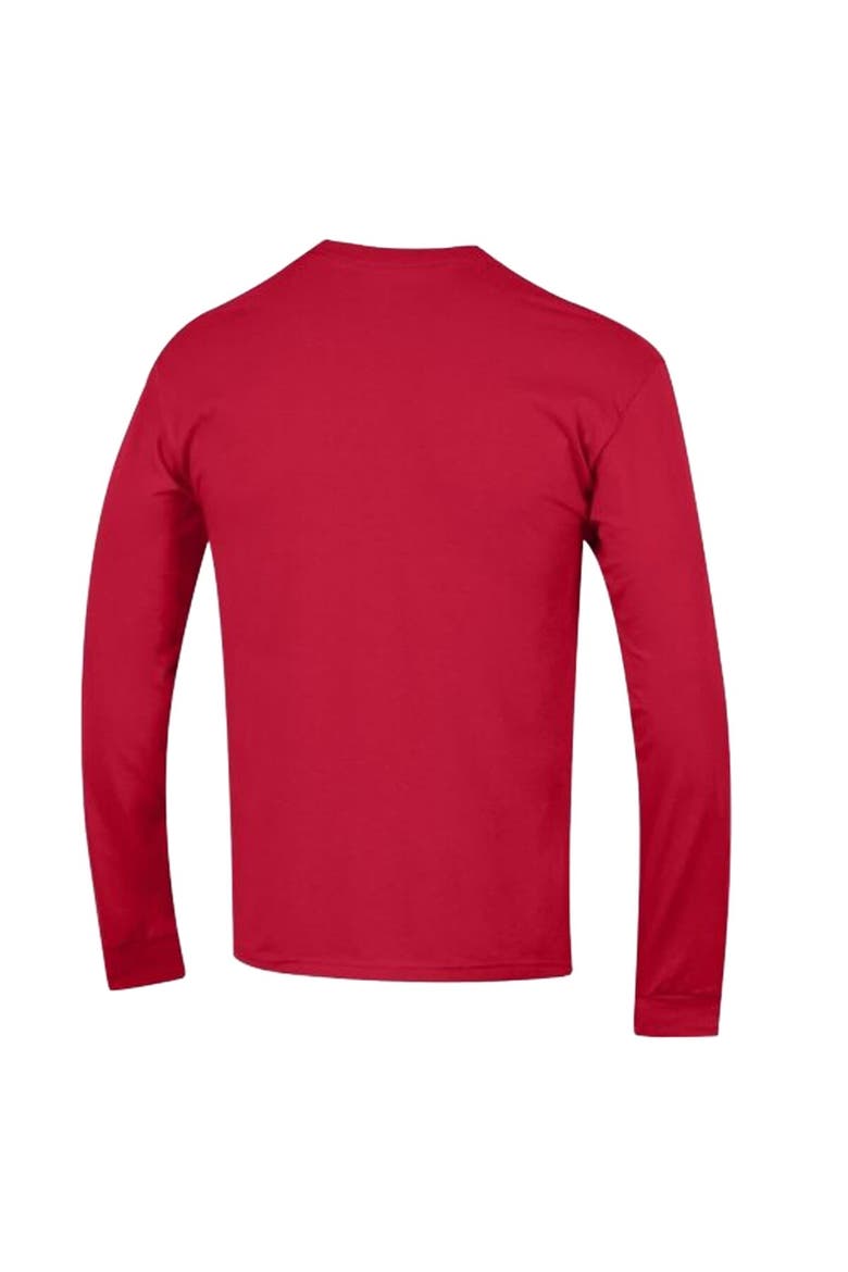 Men's Champion Red New England Patriots Arch Over Logo Long Sleeve T-Shirt, Alternate, color, Red