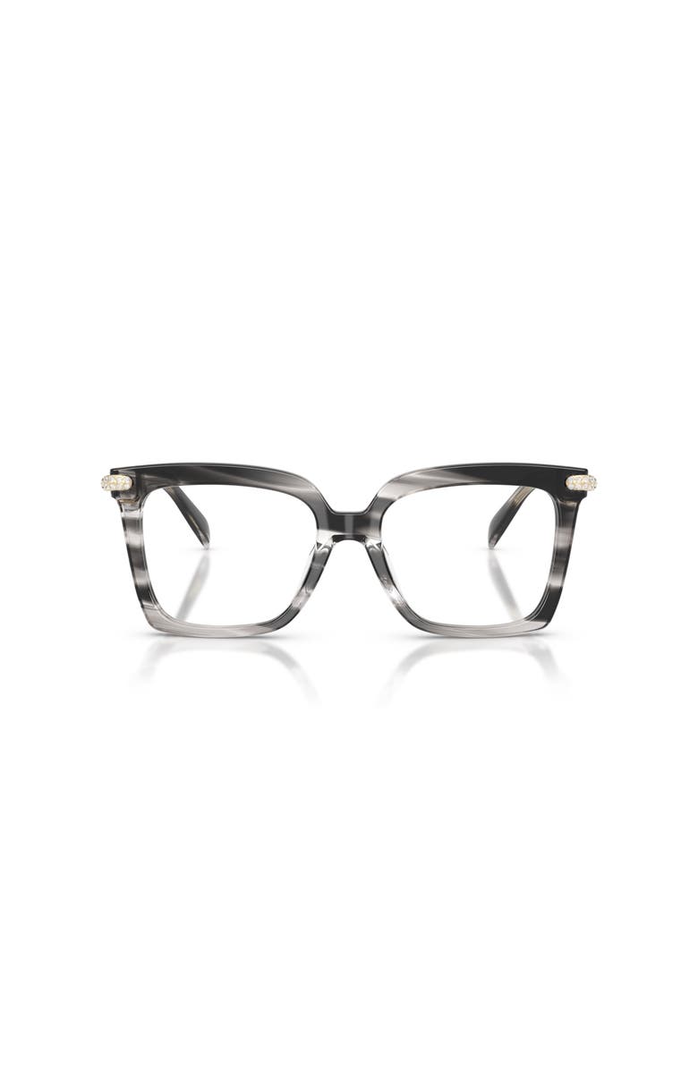 Michael Kors 53mm Square optical glasses, Alternate, color, Black
