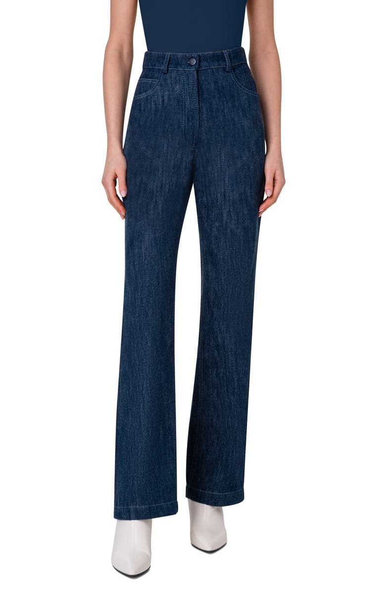 Akris punto Conor Straight Leg Jeans, Main, color, 