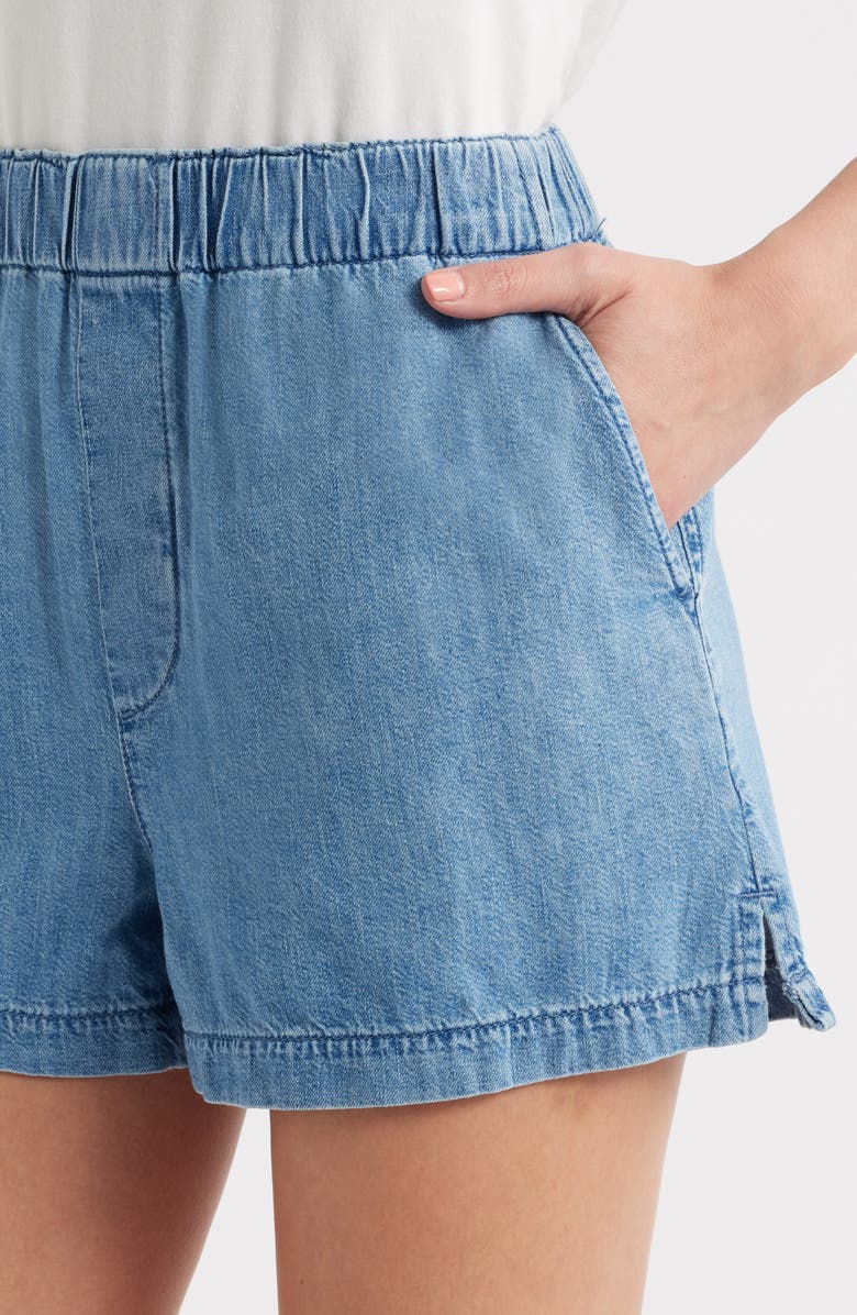 Madewell Pull-On Denim Shorts, Alternate, color, Marnie Wash