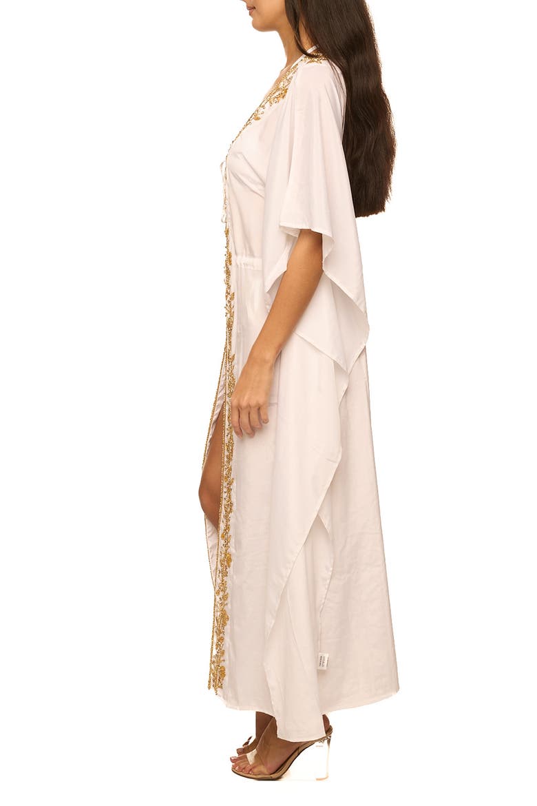 Embellished Duster, Alternate, color, WHITE