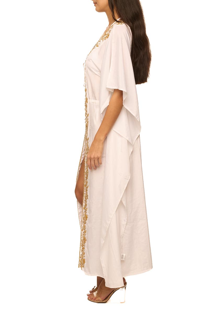 RANEES Embellished Duster, Alternate, color, White