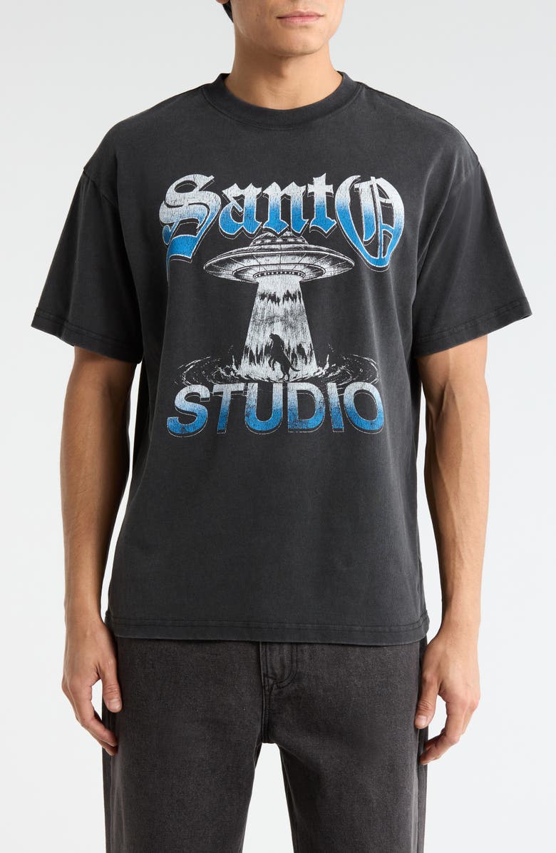 SANTO STUDIO The Hand Drappo Graphic T-Shirt, Main, color, Black