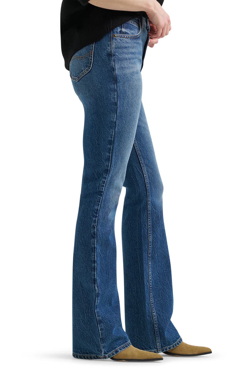 High Waist Bootcut Jeans, Alternate, color, CRYSTAL CLEAR