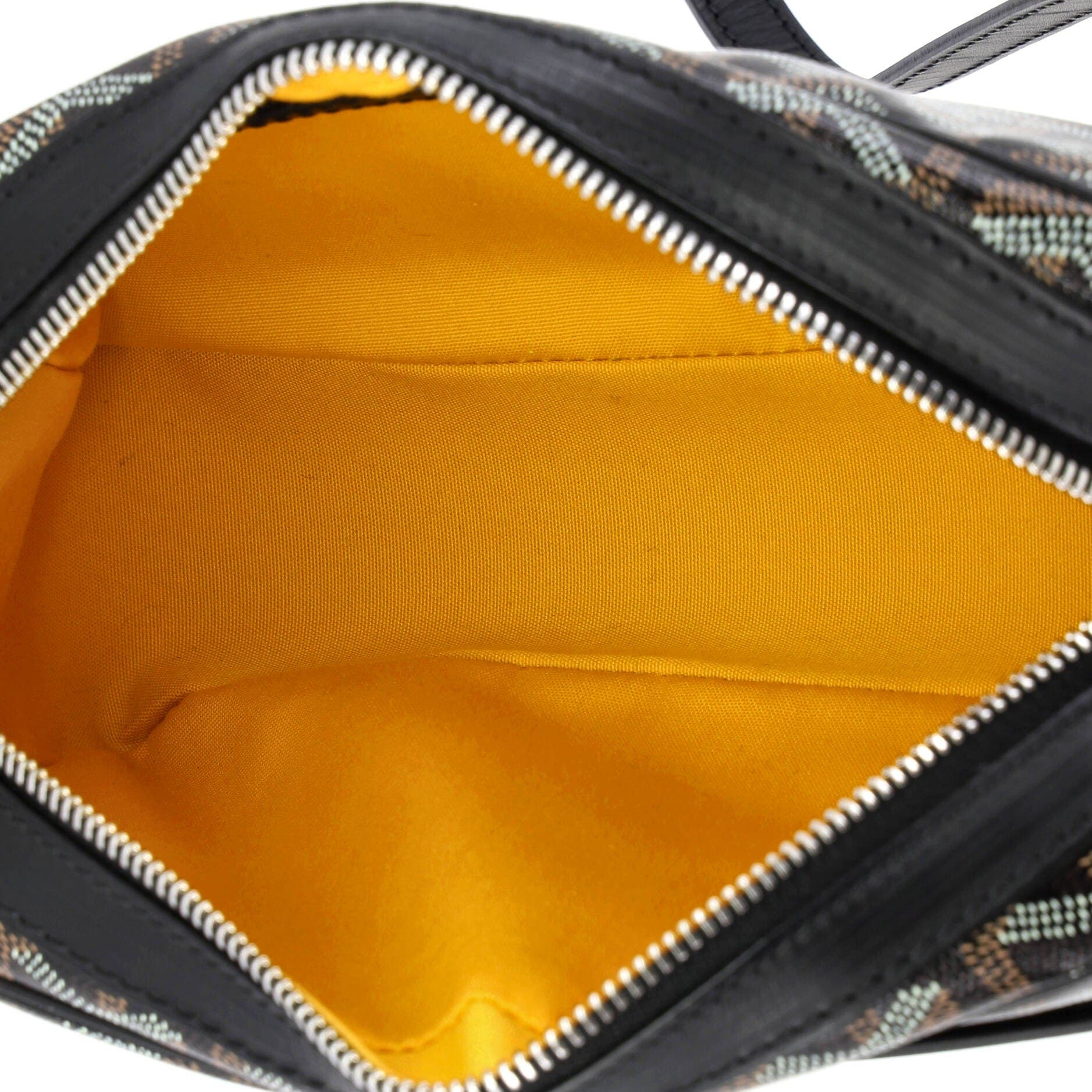 Pre-Owned Goyard Cap Vert Bag Printed Coated Canvas, Alternate, color, Black