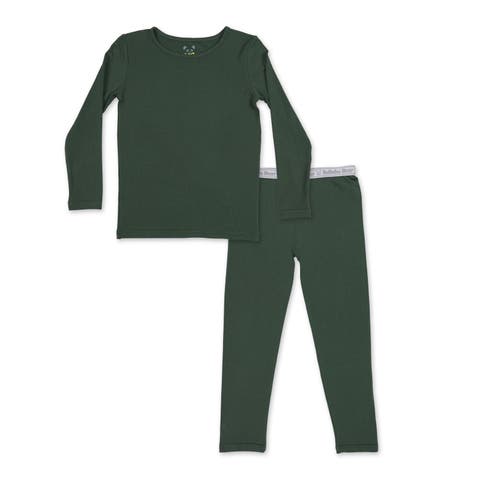 Kids' Pine Green Set of 2 Piece Pajamas