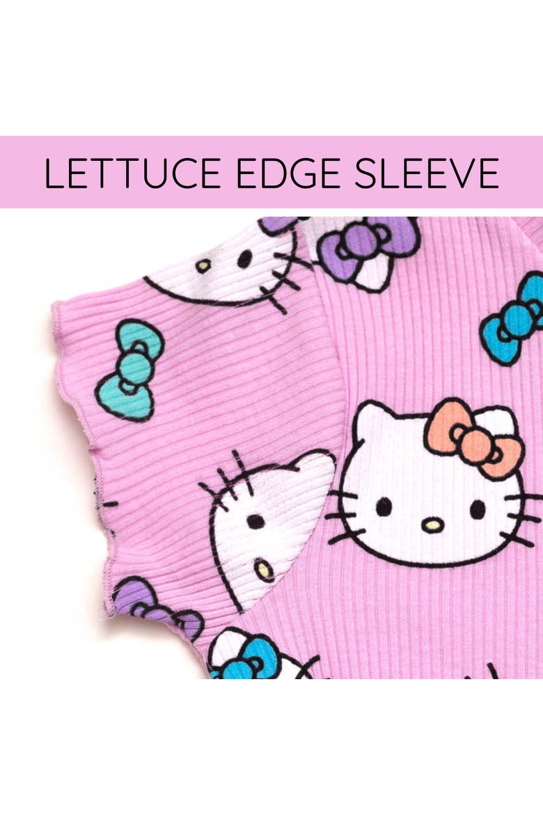 2-Piece T-Shirt and Bike Shorts Set, Alternate, color, Hello Kitty Pink