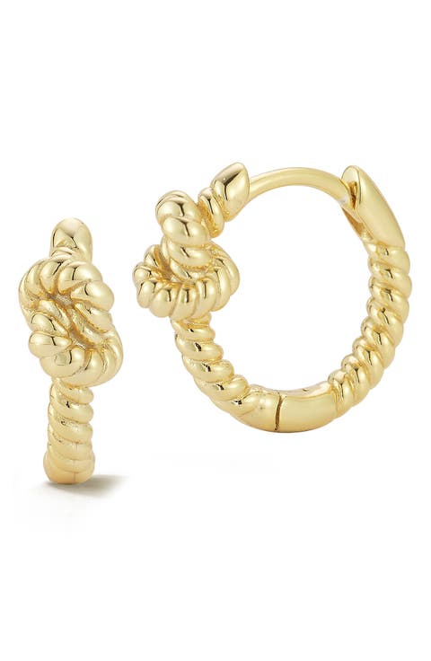 Love Knot Huggie Hoop Earrings