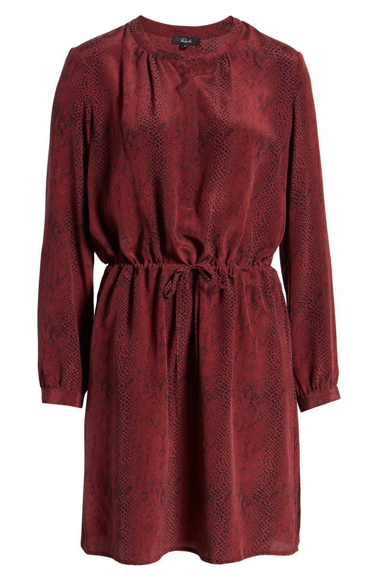 Rails Hana Tie Waist Silk Dress, Alternate, color,