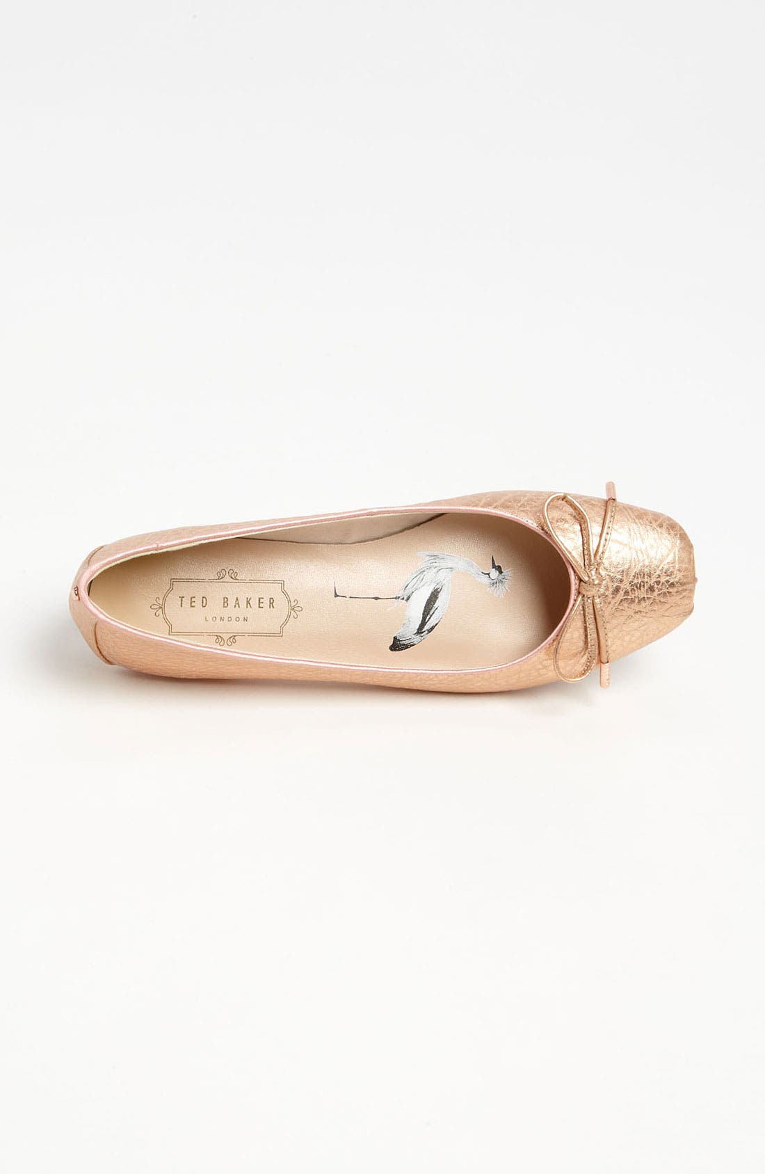 'Charee' Ballet Flat, Alternate, color, LIGHT PINK/ METALLIC