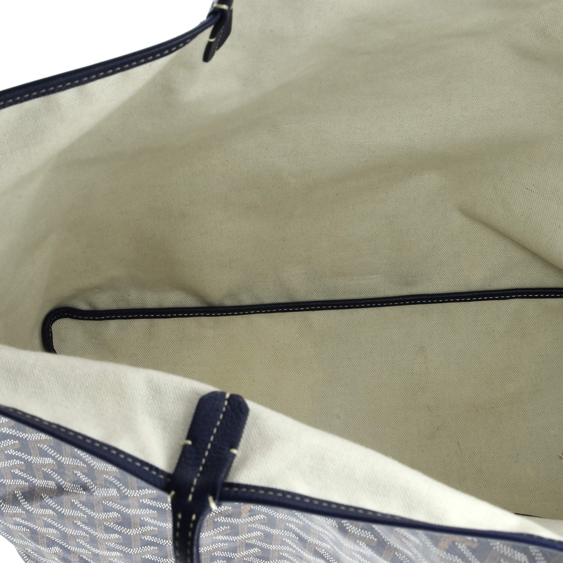 Pre-Owned Goyard Saint Louis Tote Printed Coated Canvas GM, Alternate, color, Blue