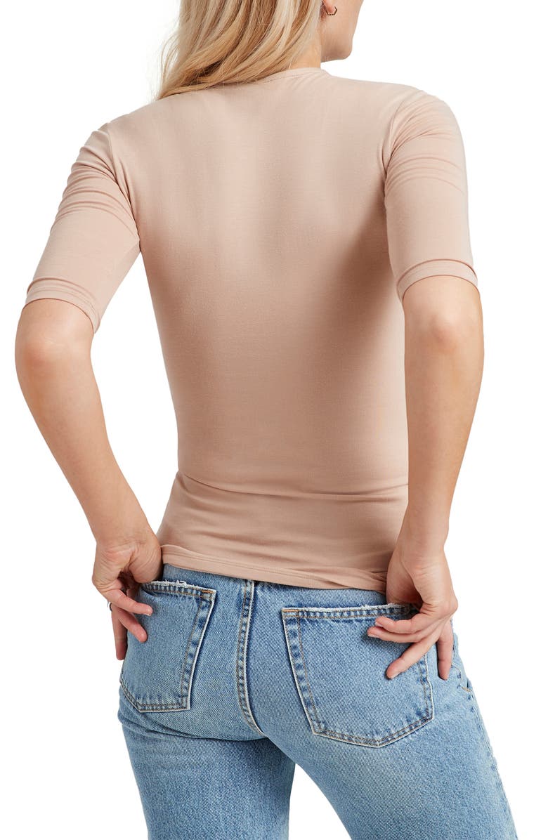 Marcella Frankie Jersey Top, Alternate, color, Light Beige