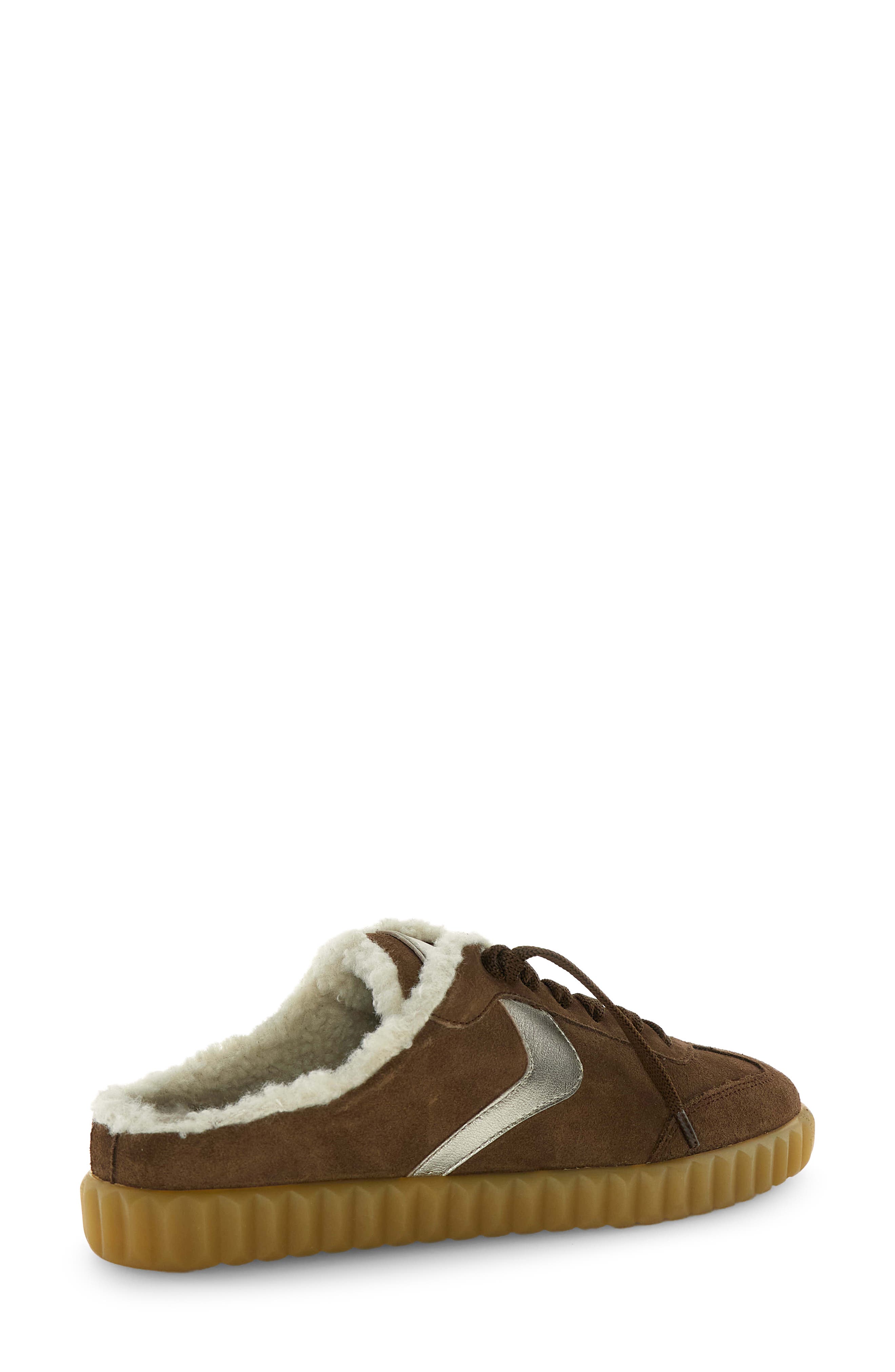 Ines Faux Shearling Lined Mule, Alternate, color, BROWN