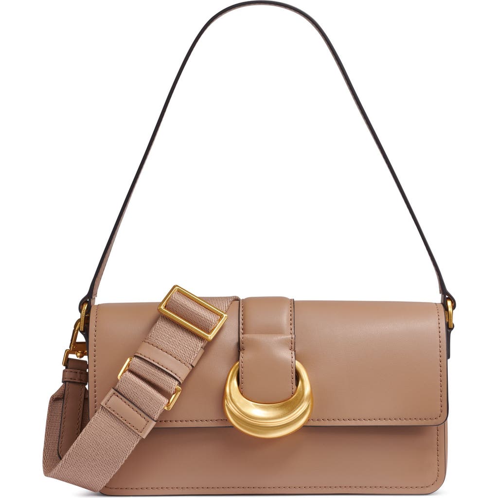 Donna Karan Valley Stream Buckle Wallet On String In Toasted Almond