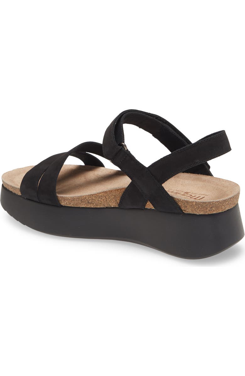 Munro Juniper Sandal, Alternate, color, Black Nubuck