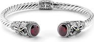 SAMUEL B. 18K Gold & Sterling Silver Butterfly Bangle