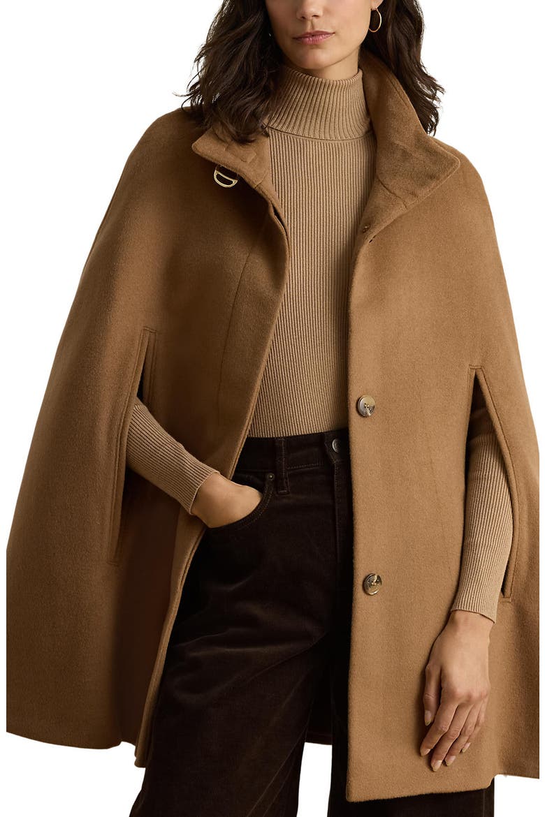 Wool Blend Cape, Main, color, NEW VICUNA