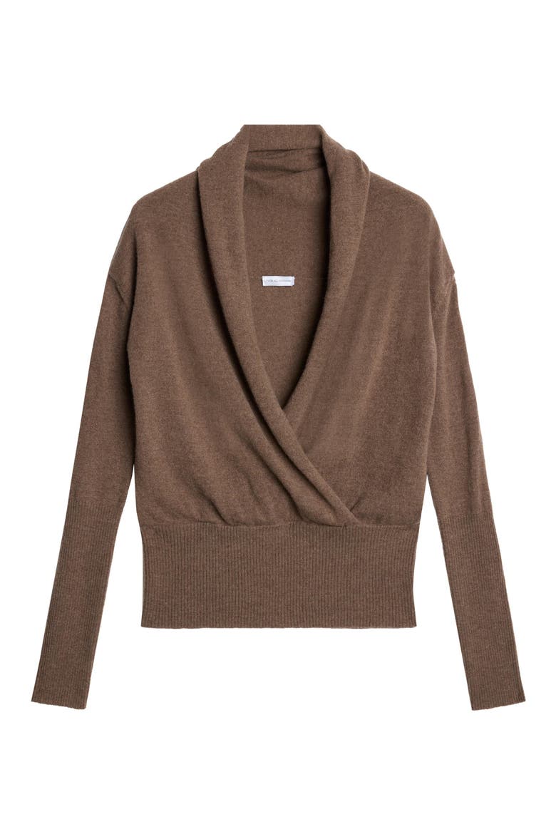 Wool & Cashmere Wrap Sweater, Alternate, color, WOOL CASHMERE S