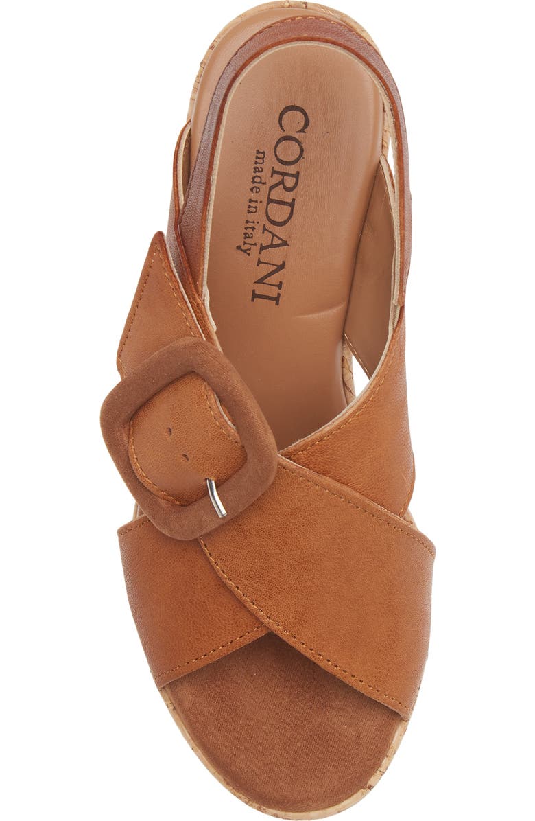 Cordani Dustin Slingback Platform Wedge Sandal, Alternate, color, Cuoio Leather