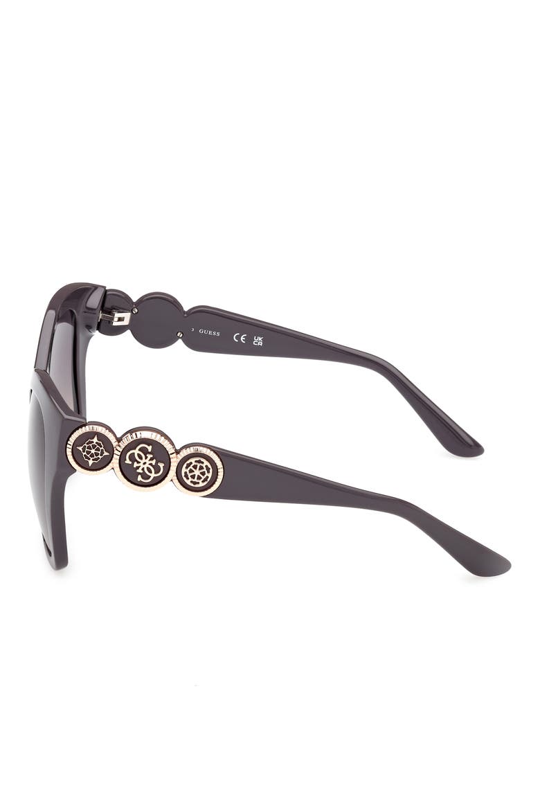 Butterfly Sunglasses, Alternate, color, GREY/ GRADIENT SMOKE