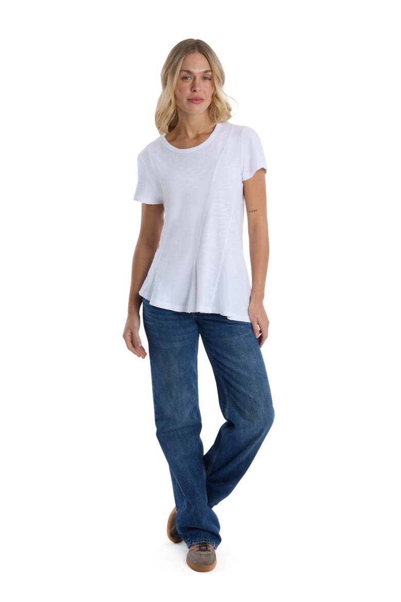 Round neck short sleeve tee, Alternate, color, Black