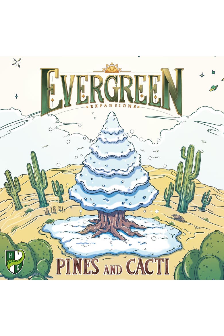 Evergreen Pines & Cacti Expansion for Tree Growing Abstract Strategy Board Game, Main, color, Multicolored
