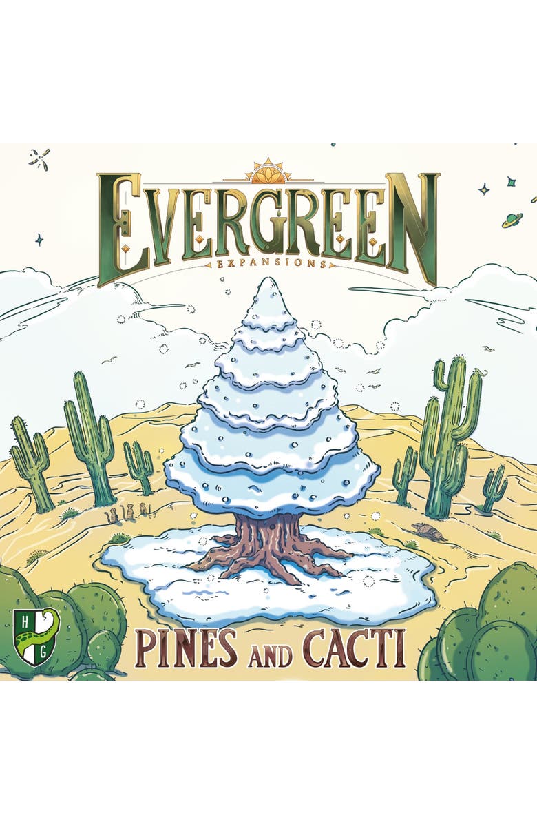 Horrible Guild Evergreen Pines & Cacti Expansion for Tree Growing Abstract Strategy Board Game, Main, color, Multicolored