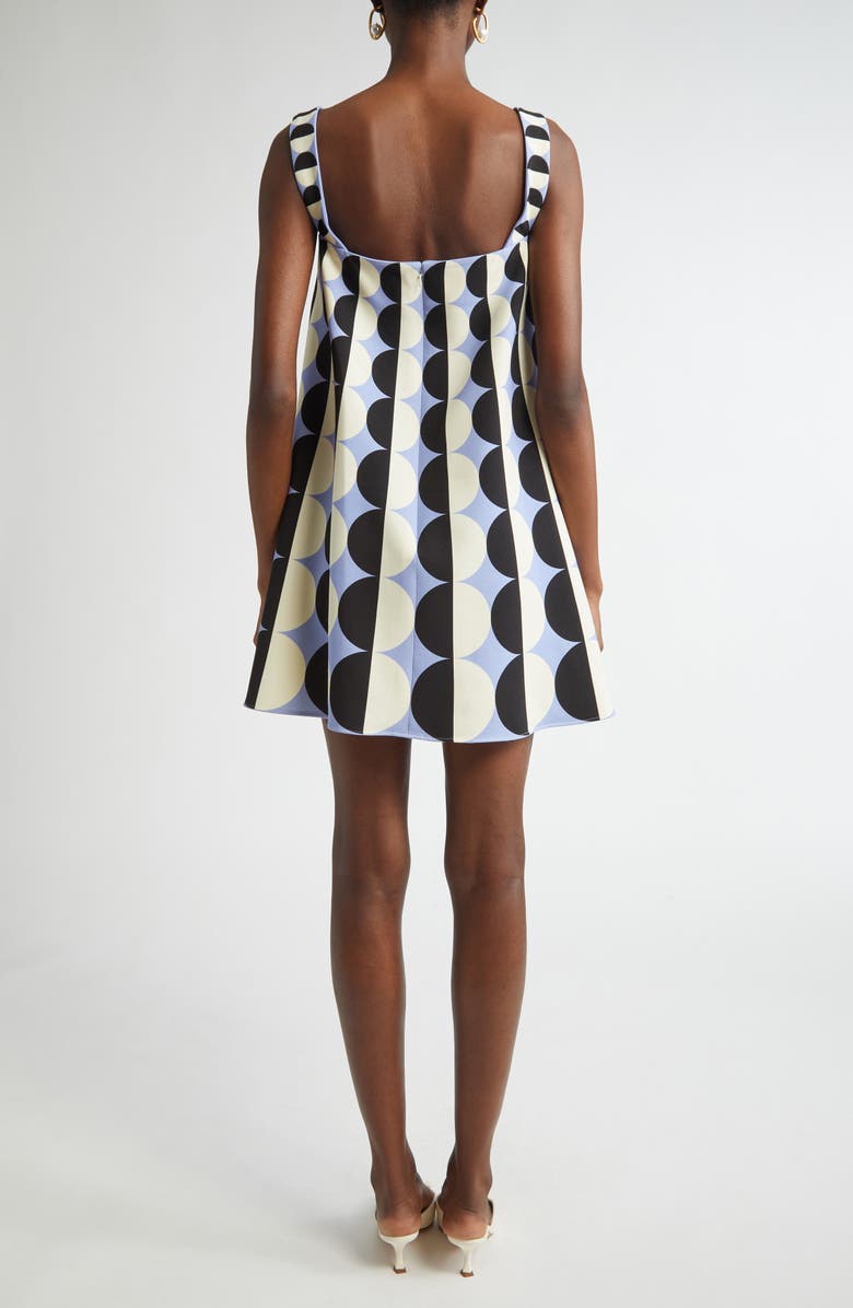 Geometric Circle Trapeze Dress