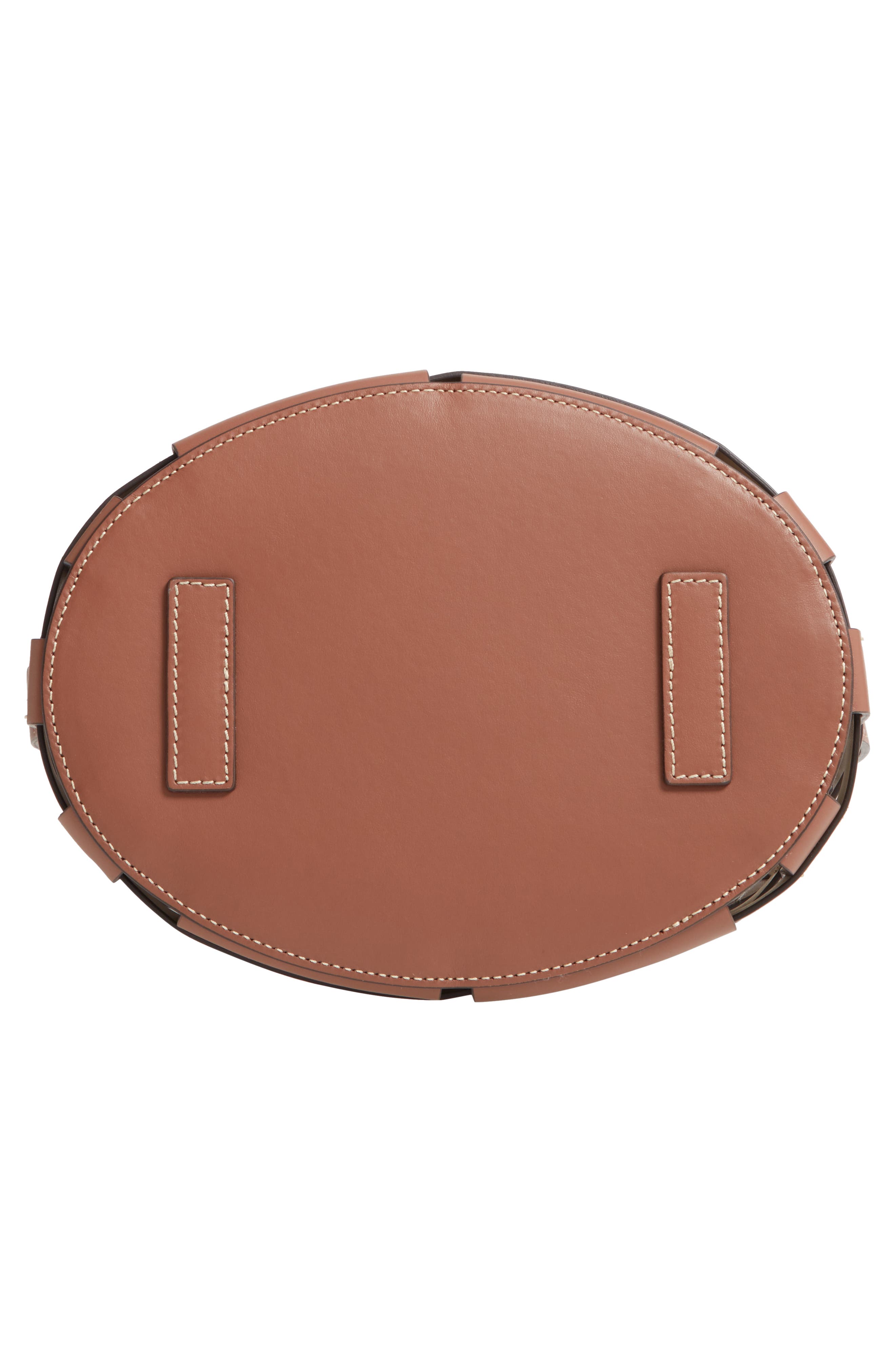 Burberry Small Foster Leather Bucket Bag, Alternate, color, 