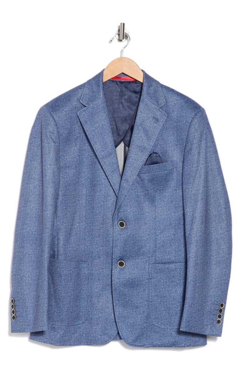 Lucky Brand Slim Fit Knit Sport Coat, Alternate, color, Blue