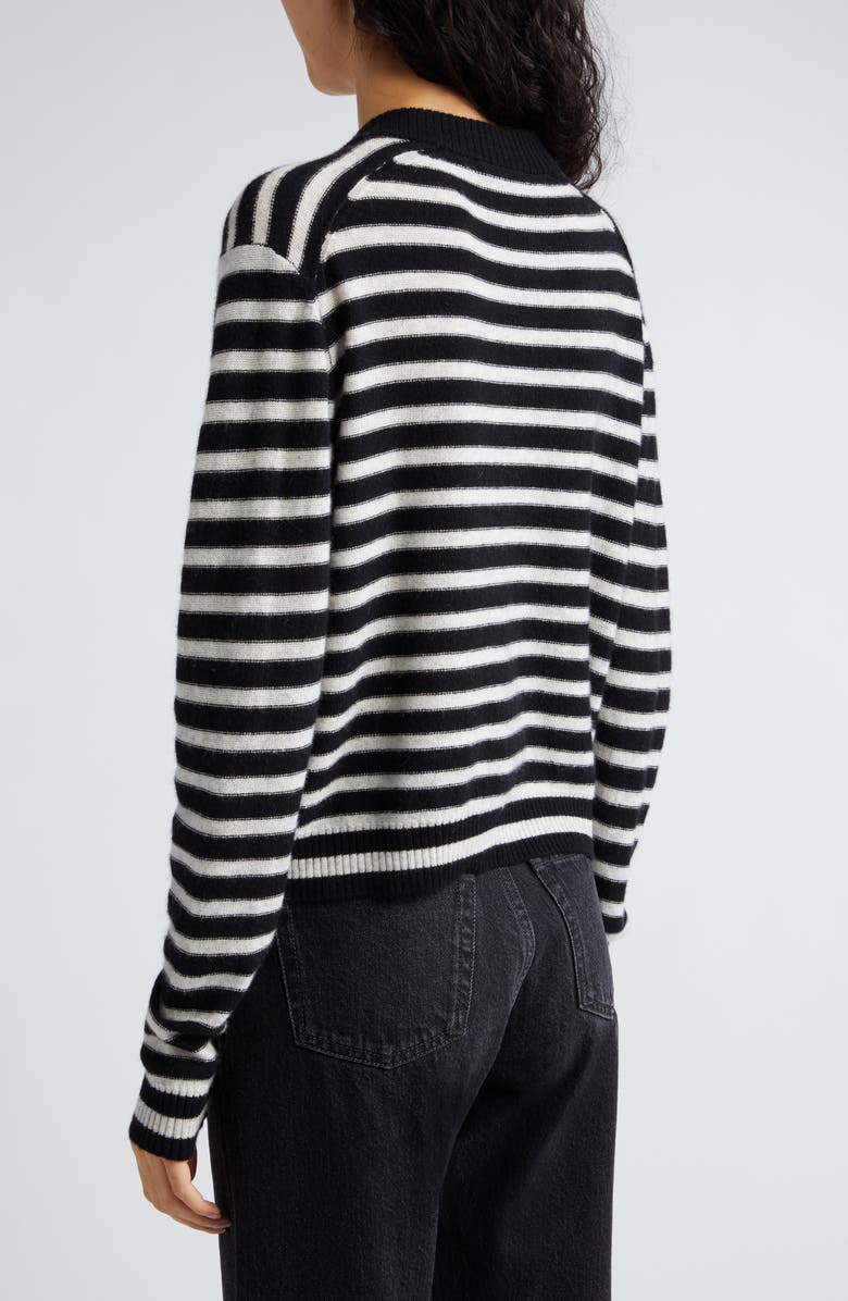 ATM Anthony Thomas Melillo Stripe Wool & Cashmere Cardigan, Alternate, color, 