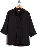 ELIE ELIE TAHARI Stand Up Collar Top