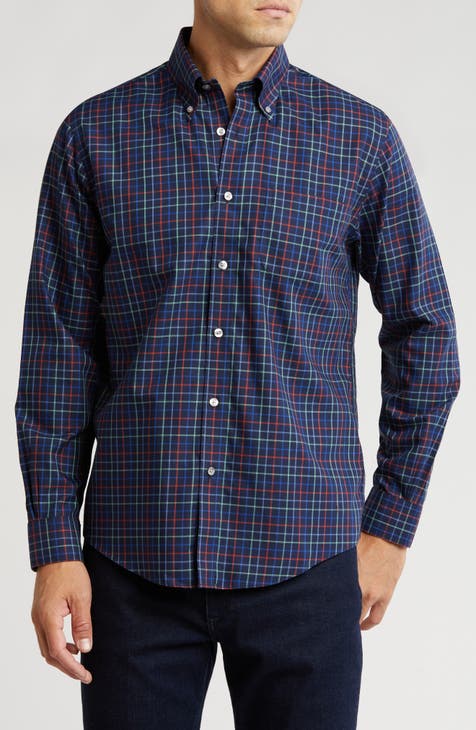 Regular Fit Plaid Button-Down Shirt