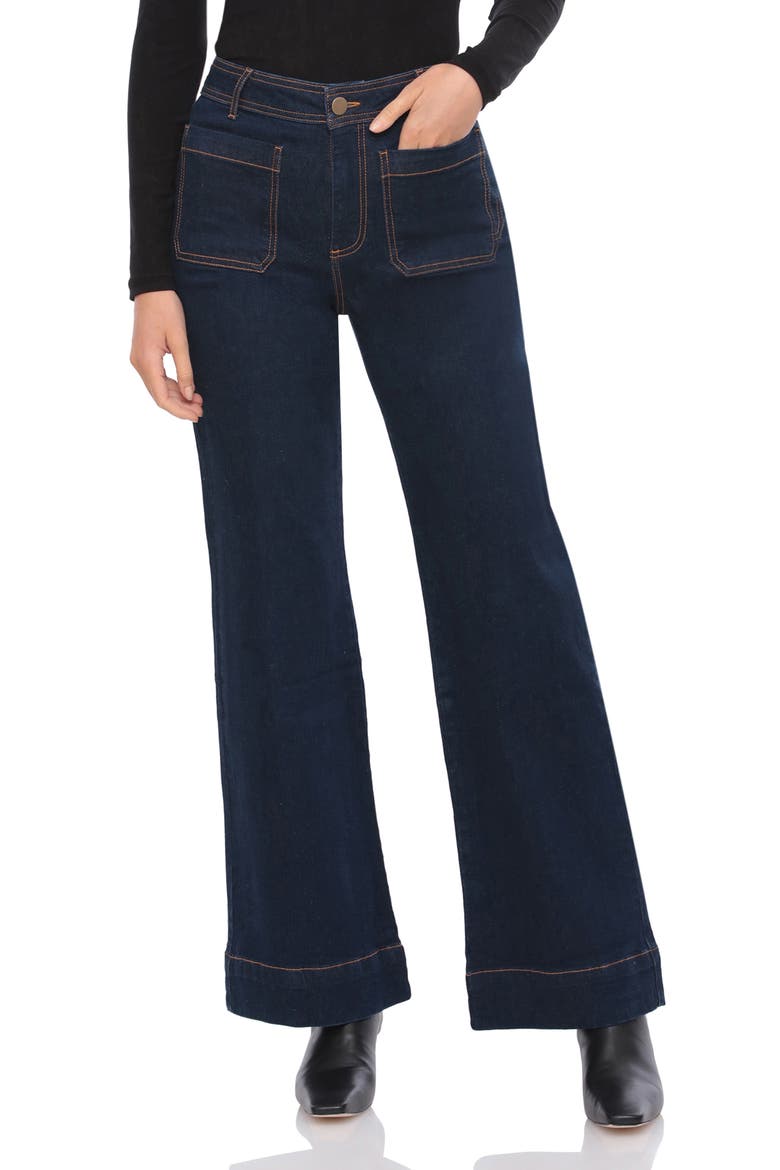 High Waist Wide Leg Jeans, Alternate, color, ROYAL RINSE