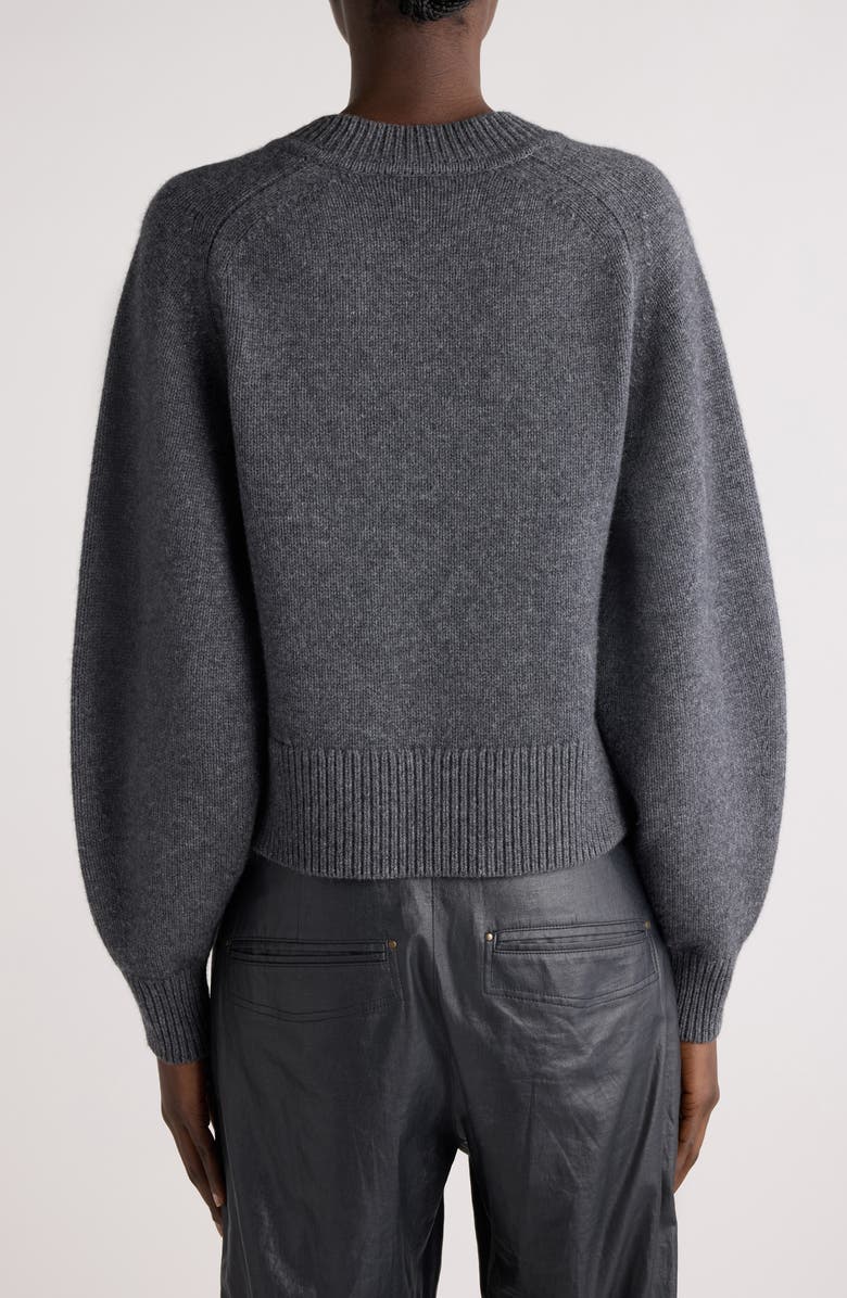 Isabel Marant Leandra Merino Wool & Cashmere Sweater, Alternate, color, Anthracite
