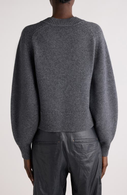 Isabel Marant Leandra Merino Wool & Cashmere Sweater In Anthracite