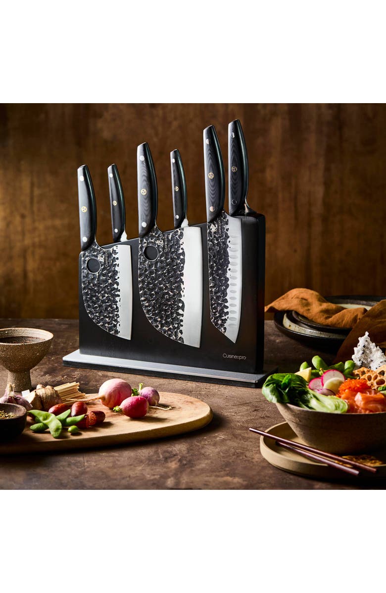 Cuisine::pro<sup>®</sup> KUROI KIBA 7-Piece Knife Block, Alternate, color, Silver