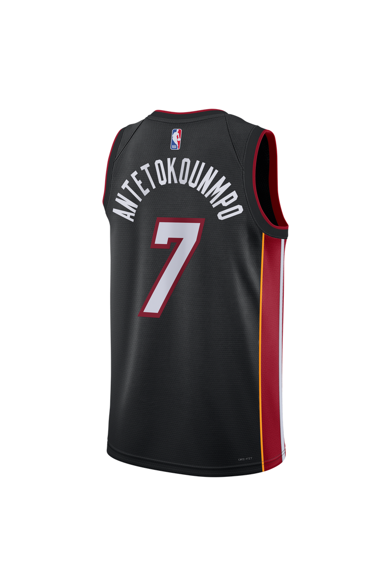 Unisex Nike Giannis Antetokounmpo Black Miami Heat Swingman Jersey - Icon Edition, Alternate, color, Black