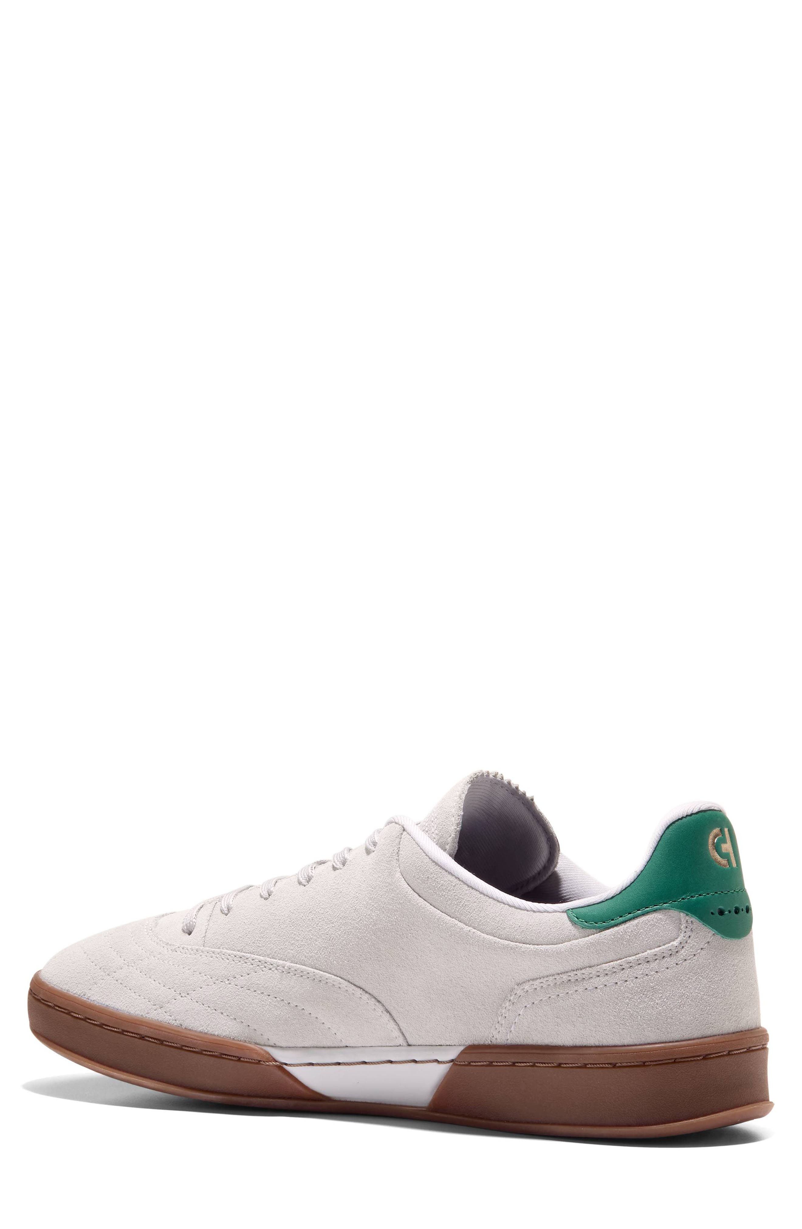 Cole Haan Grand Crosscourt Turfline Sneaker, Alternate, color, Oyster Mushroom Suede/ Green
