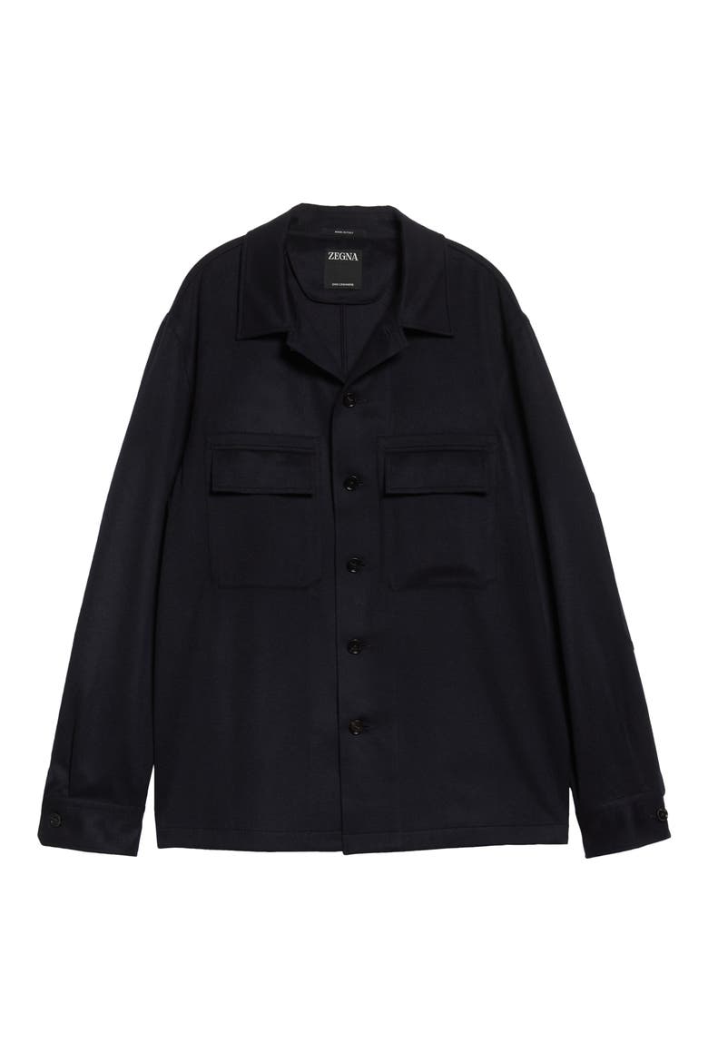 Oasi Cashmere Overshirt, Alternate, color, NAVY
